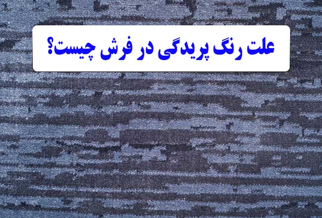 علت رنگ پریدگی در فرش چیست؟
