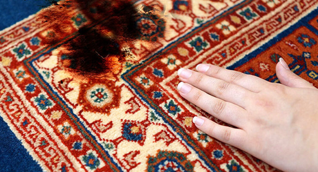 روشهای پاک کردن لکه سوختگی از موکت